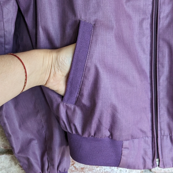 💜 JJ's San Francisco Vintage Purple Windbreaker / Bomber L - Picture 3 of 9